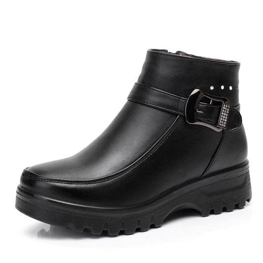 Bottines Fourrées en Cuir Cold Winter