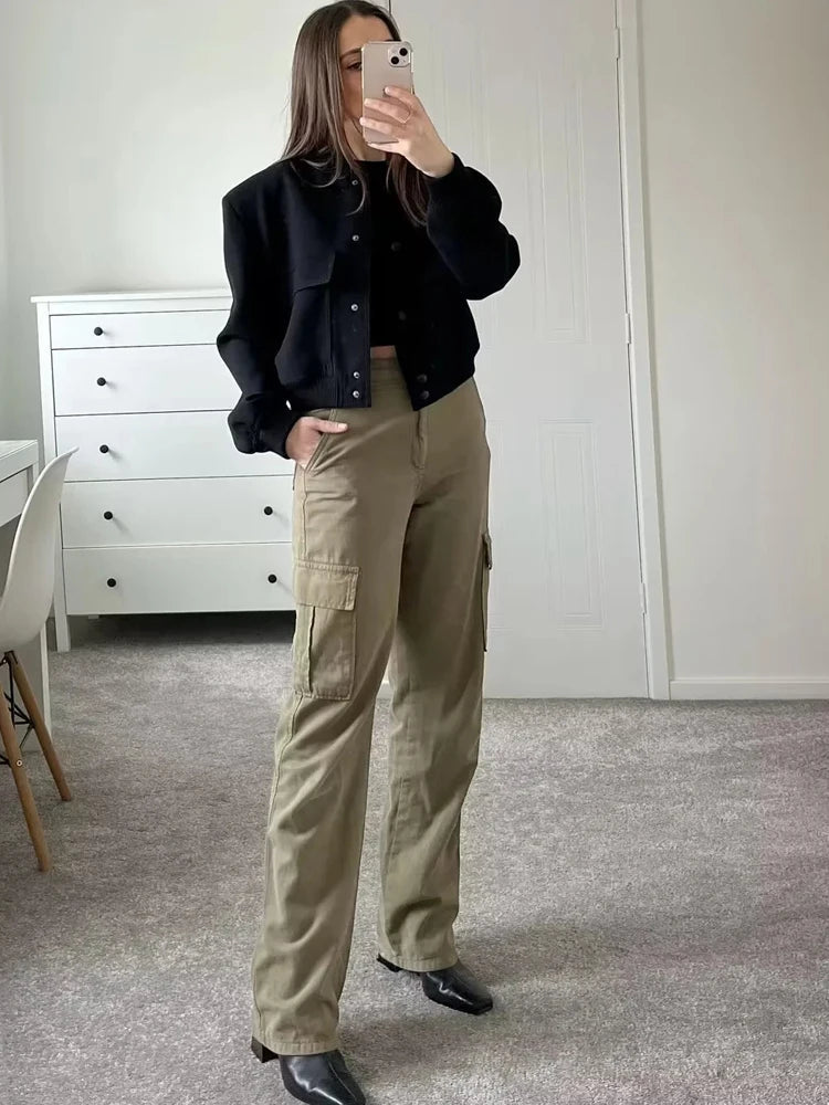 Madam - Veste Femme Courte avec Boutons