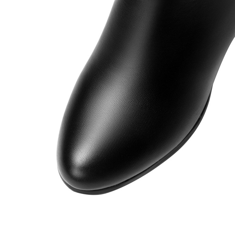 Botte en Cuir à Haute Tige - Elegance