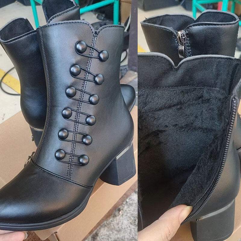 Botte en Cuir à Tige Courte - Vienna