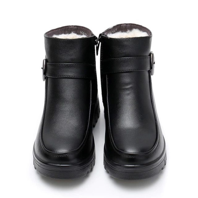 Bottines Fourrées en Cuir Cold Winter