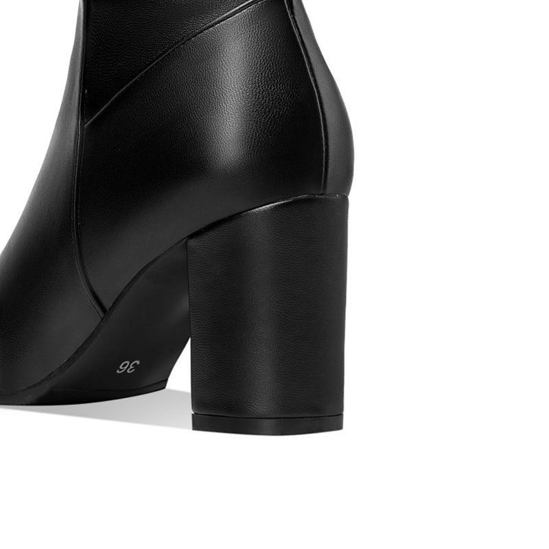 Botte en Cuir à Haute Tige - Elegance