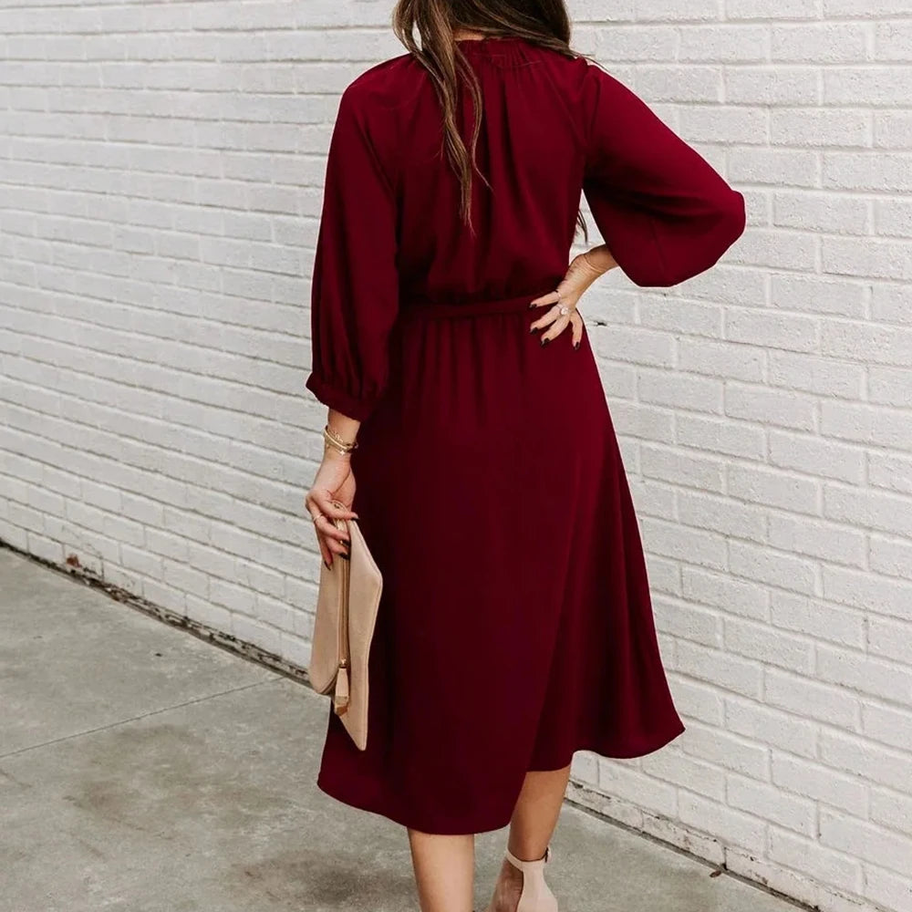 Robe de Luxe à Manches Longues - Reali