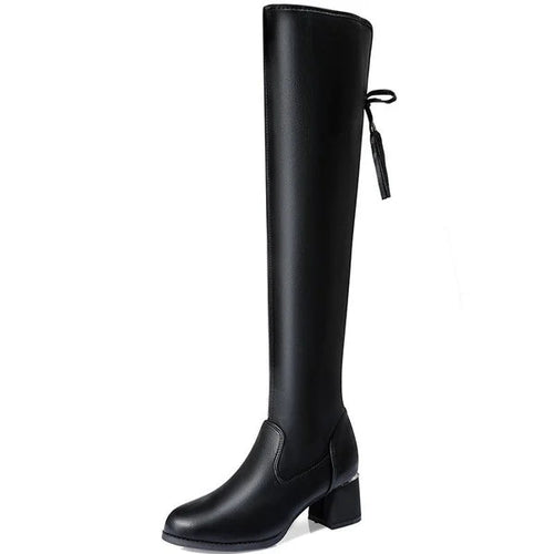 Botte en Cuir à Haute Tige - Elegance
