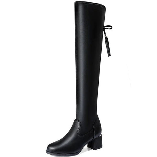 Botte en Cuir à Haute Tige - Elegance