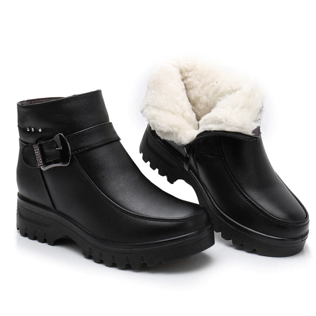 Bottines Fourrées en Cuir Cold Winter