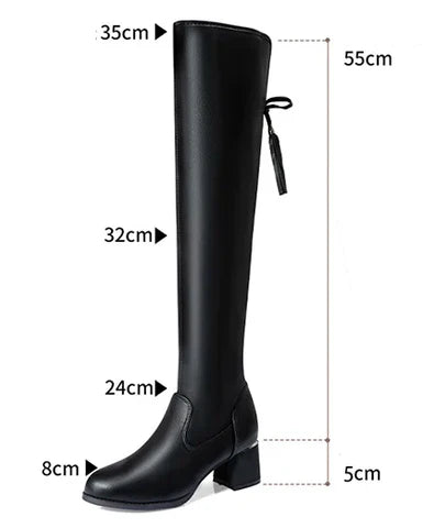 Botte en Cuir à Haute Tige - Elegance