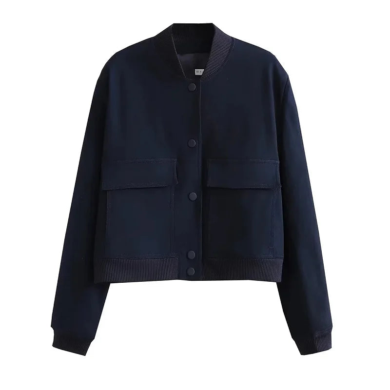 Madam - Veste Femme Courte avec Boutons