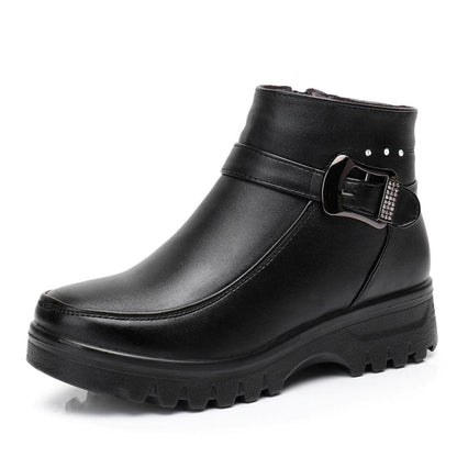 Bottines Fourrées en Cuir Cold Winter