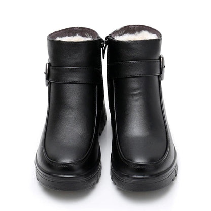 Bottines Fourrées en Cuir Cold Winter