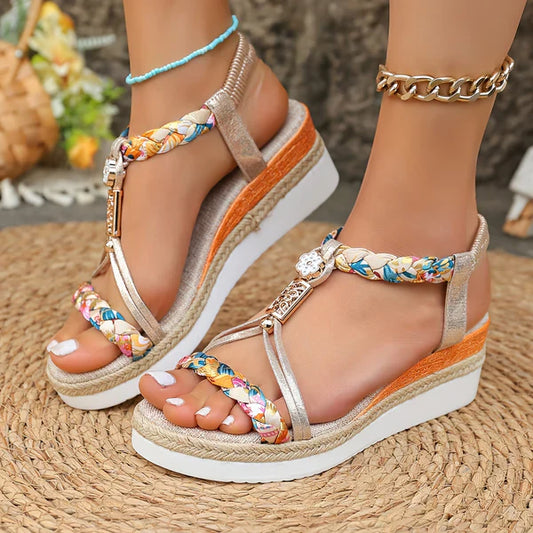 Sandales Bella Soft à Semelle Compensée