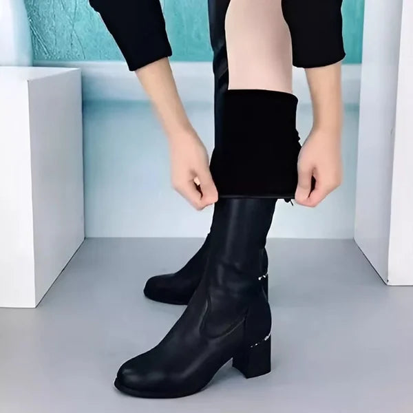 Elegance™ - Botte en Cuir à Haute Tige